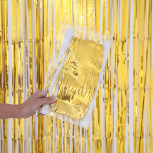 Foil curtain Matte gold