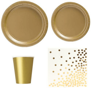 Gold tableware set