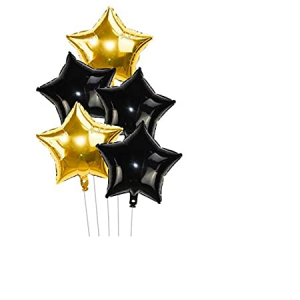 BLACK STAR FOIL BALLOON