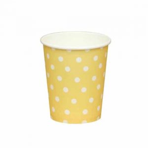 Yellow Polka Dots Cups