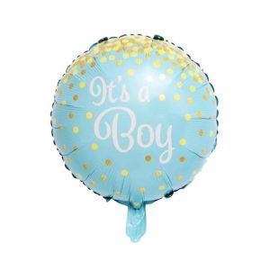 Baby Shower Gender Reveal Blue "Boy" Balloon Banner 83cm x 82cm 