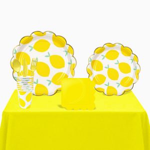 lemon party tableware