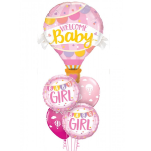 Baby Girl Round Foil Balloon