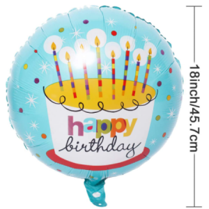 Pink and Gold Dots Happy Birthday Round Foil Balloons