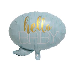 Hello Baby’ Bubble Foil Balloon – Blue