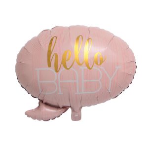 Hello Baby’ Bubble Foil Balloon – Pink