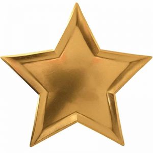 Star Shaped Gold Plates