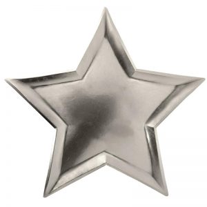 Star Shaped Silver Plates