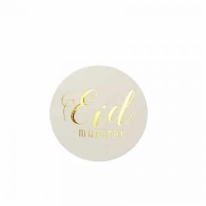Eid Mubarak Gold Foiled Stickers