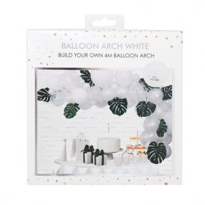 White Balloon Arch Garland