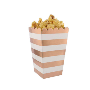rosegold horizontal popcorn box