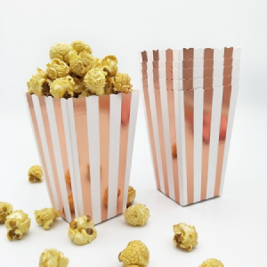 rosegold vertical popcorn box