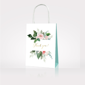Floral Thank You gift bags
