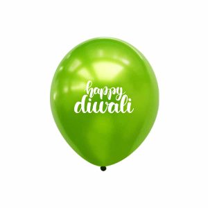 happy diwali printed chrome balloon