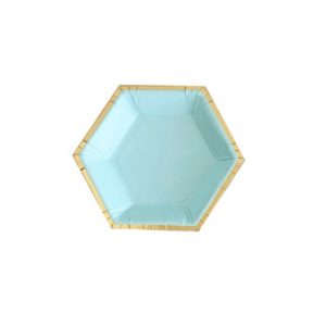 4-Inches-Hexagon-Canape-Plates-Aqua