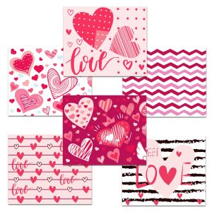 Heart Designed Greeting Cards