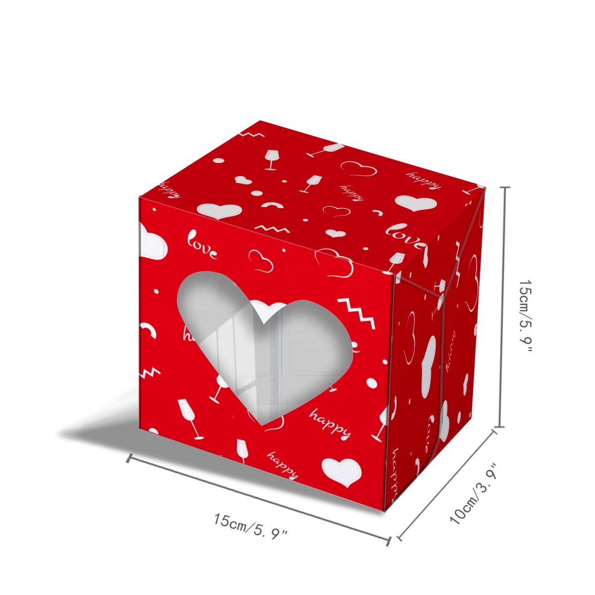 Heart Design Cupcake Paper Boxes