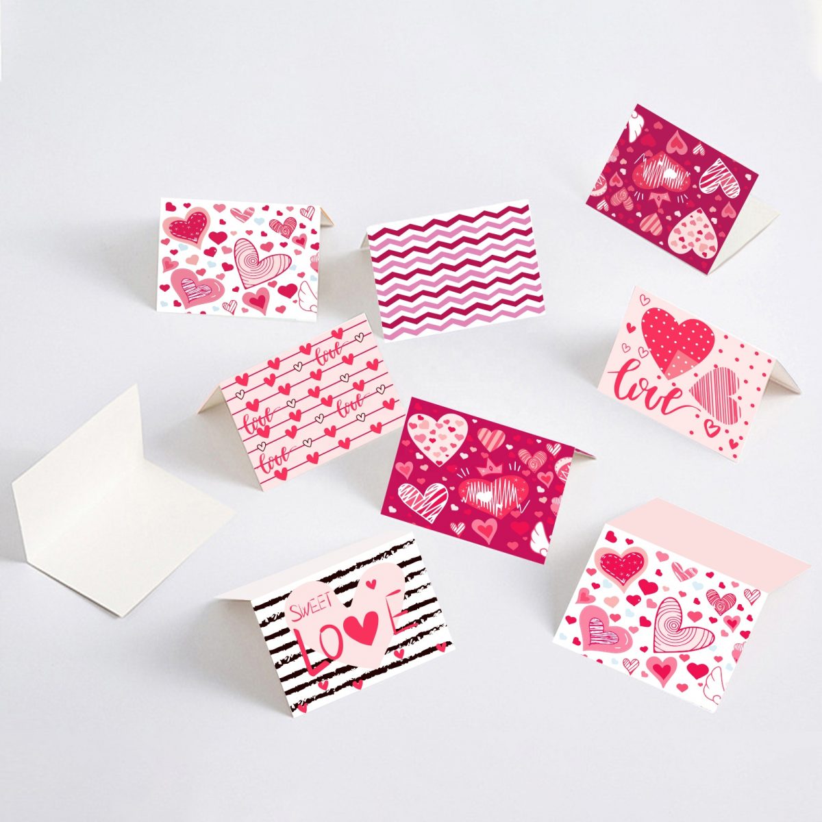 Heart Designed Greeting Cards