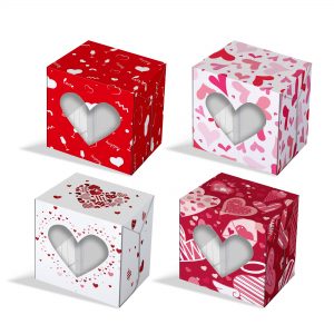 Heart Design Cupcake Paper Boxes