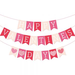 Happy Valentine’s Day Flag Banner