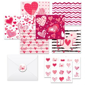 Heart Designed Greeting Cards