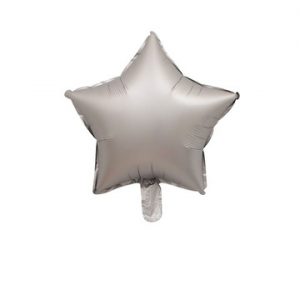 Star Foil Balloon Silver
