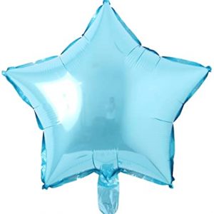 Star Foil Balloon Blue