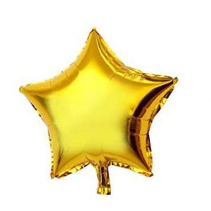 Star Foil Balloon Metallic Gold