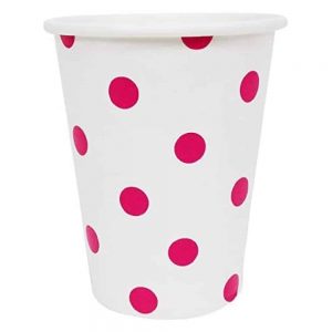 Pink Polka Dots Paper Cups