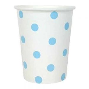Blue Polka Dots Paper Cups