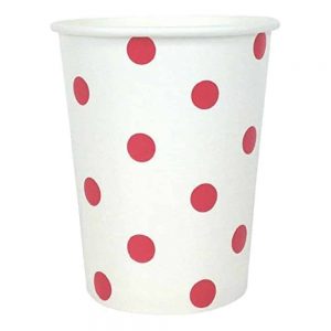 Red Polka Dots Paper Cups