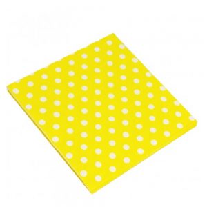 Yellow Polka Dots Paper Napkins