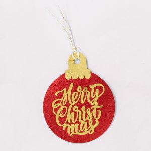 Merry Christmas Ornament Gift Tags - The Party Popper