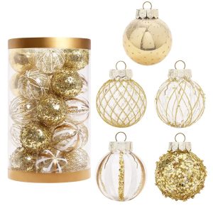 Gold Christmas Ball Ornaments