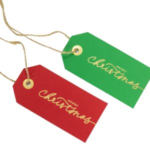 Merry Christmas Foiled Gift Tags