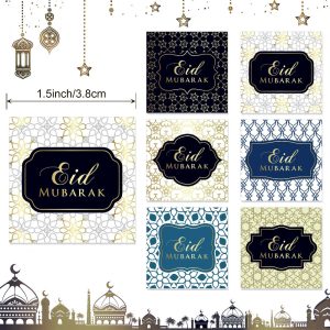 Eid Mubarak Square Stickers