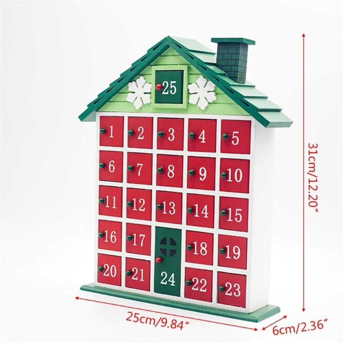 Green House 25 Day DIY Christmas Tree Advent Calendar