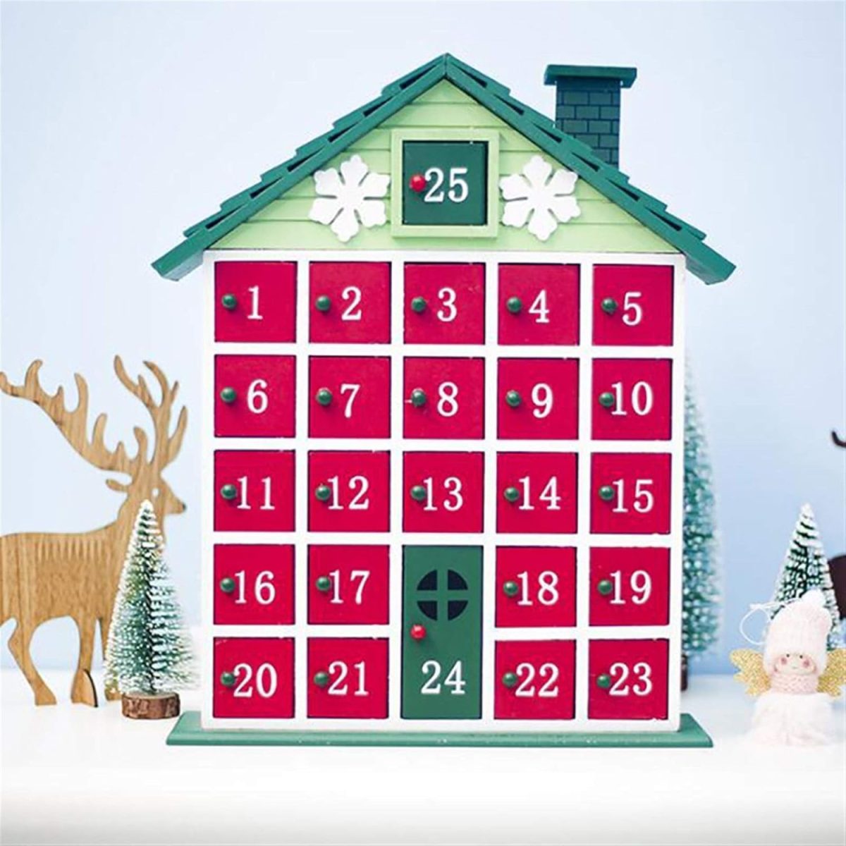 Green House 25 Day DIY Christmas Tree Advent Calendar