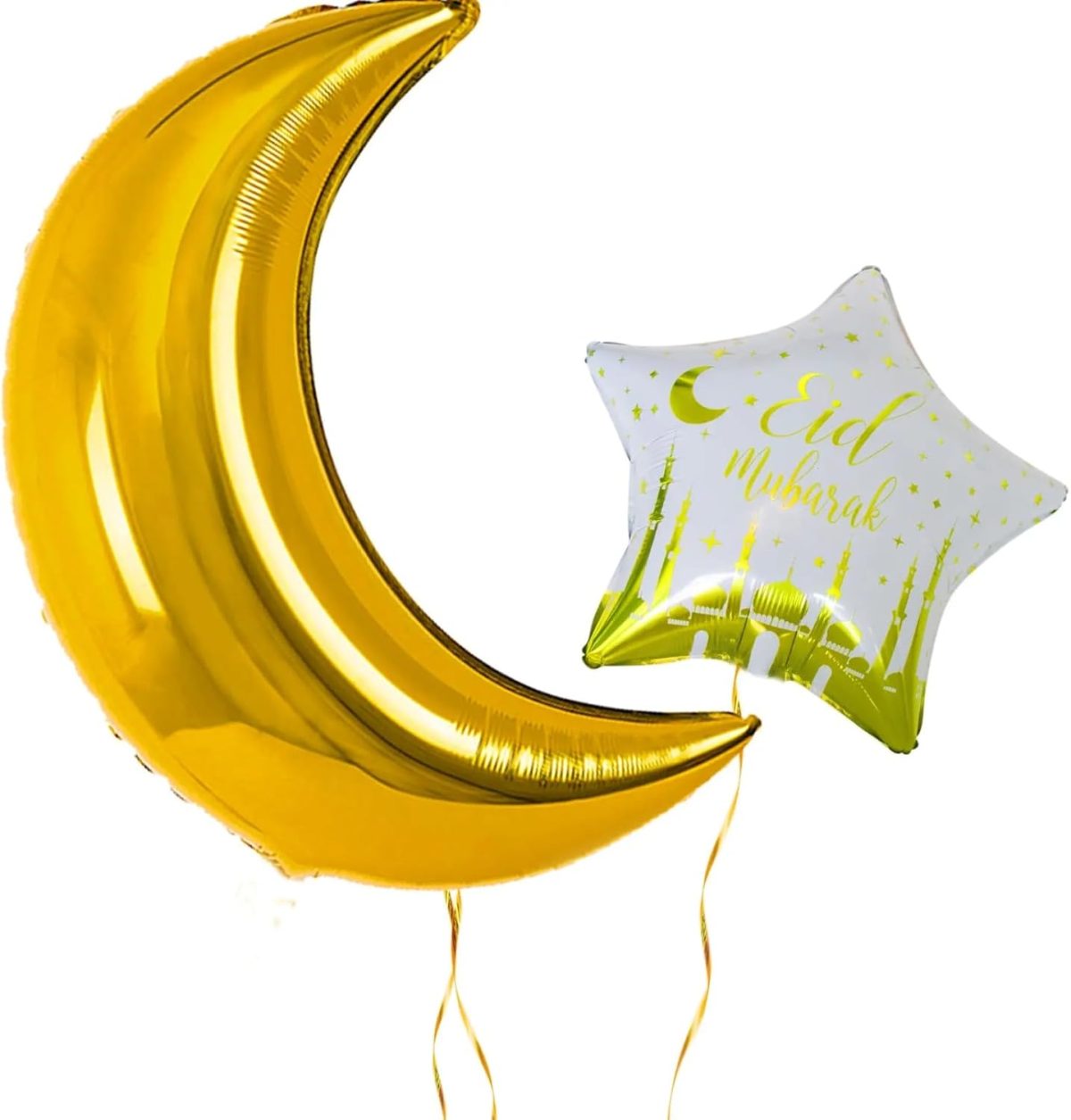 Mosque Theme Moon Star Eid Balloon Kit- 5 Pcs