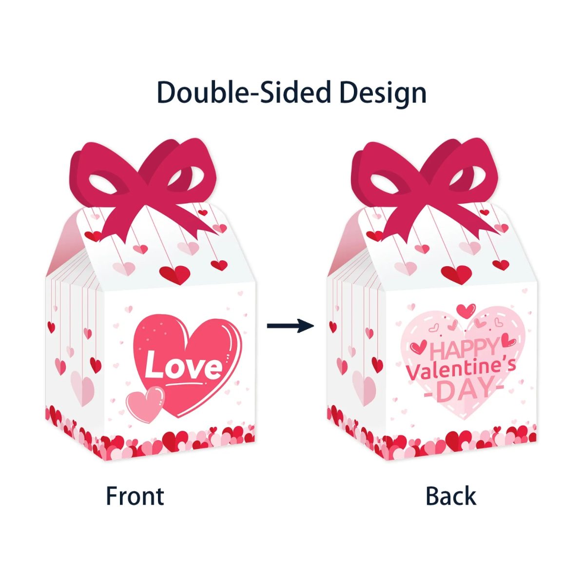 Love Be Mine Valentine's Day Party Favor Box- Set of 12