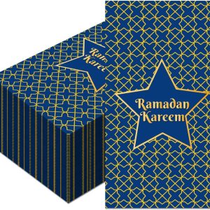 Blue & Gold Ramadan Kareem Napkins- 20 Pcs