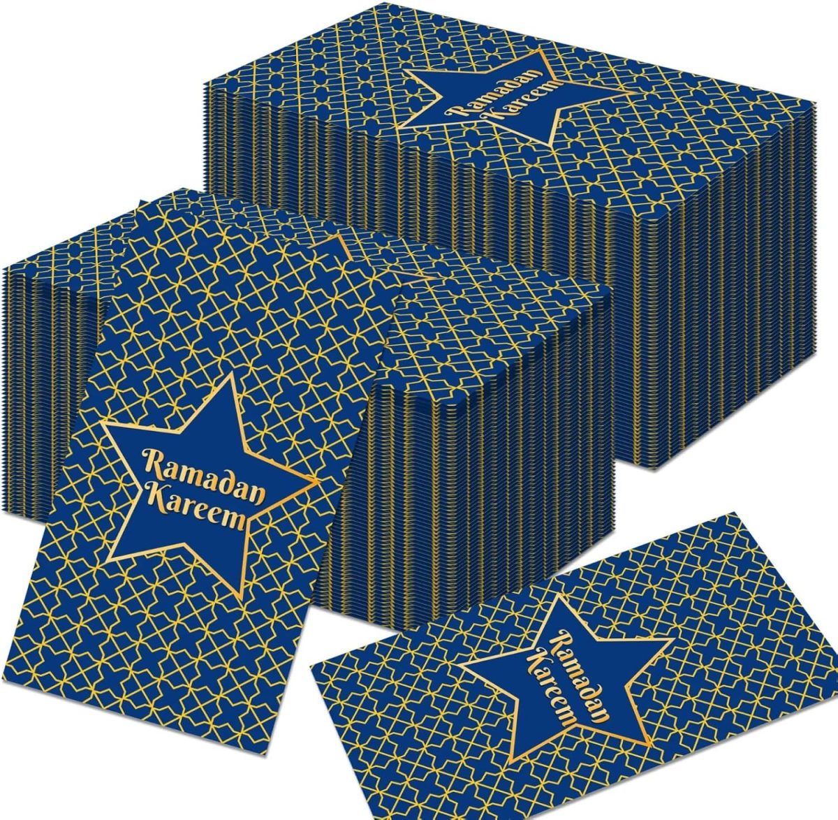 Blue & Gold Ramadan Kareem Napkins- 20 Pcs