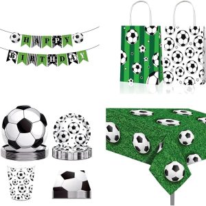 Soccer Party Supplies Kit- 54 Pcs